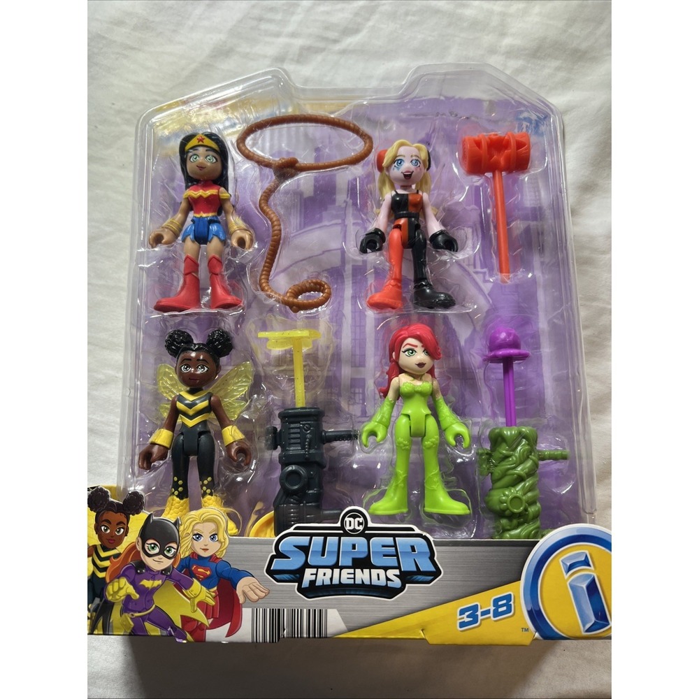 imaginext DC Super Friends Rivals Pack Wonder Woman Harley Bumblebee Poison Ivy
